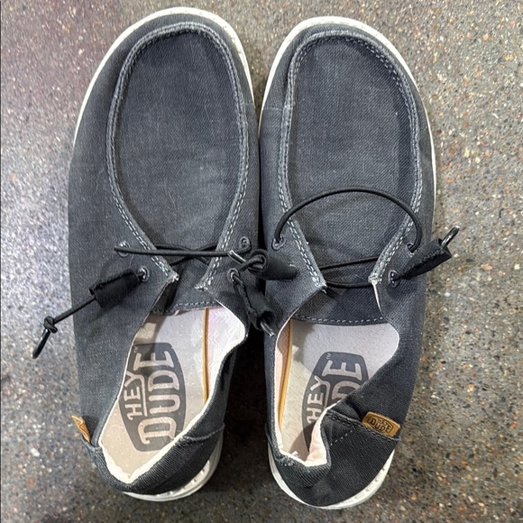 Hey Dude Black Loafers Slip-Ons Casual - Picture 3 of 4